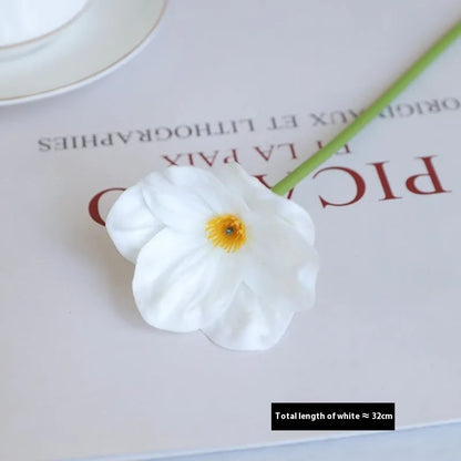 Pack of 15 mini artificial poppy flowers in assorted colours including purple, pink, yellow and red.