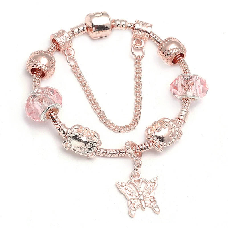 Stylish rose gold geometric bracelet for women, elegant jewellery accessory