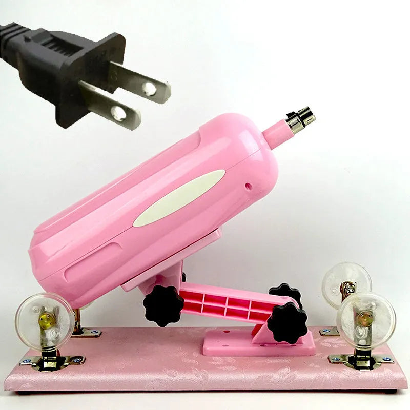 Women's purple automatic telescopic thrusting sex tool made from PVC measuring 37cm