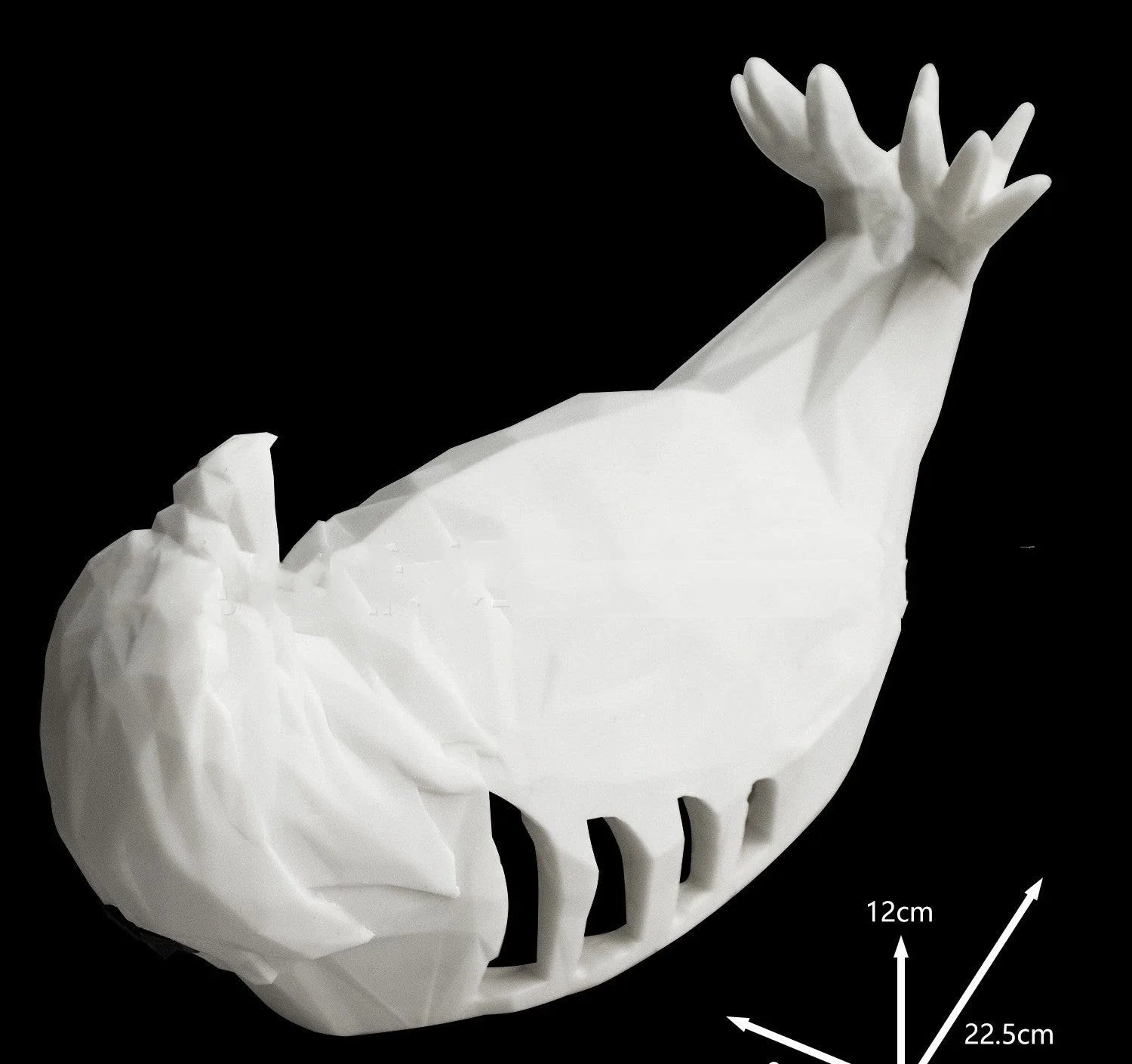 Captivating 3D printed animal wall lamp with eagle silhouette design, casting mesmerizing light and shadow effects