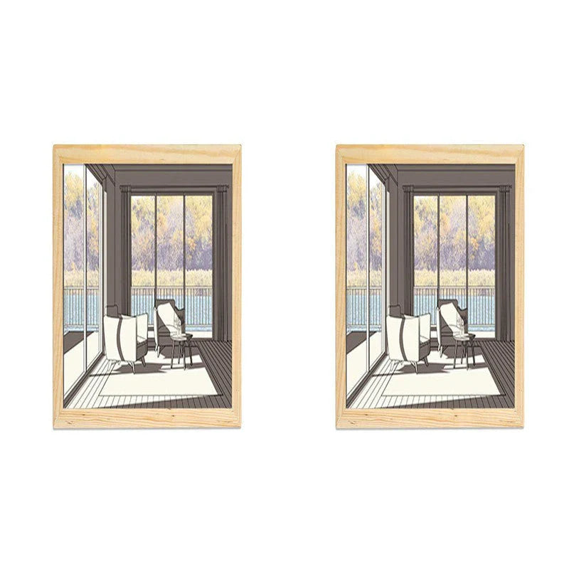 Customizable illuminated picture frame with adjustable LED lighting for home decor