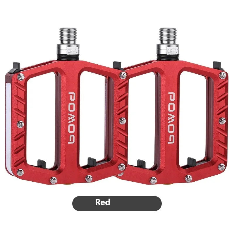 Bicycle luminous pedal with LED lights in aluminium alloy construction