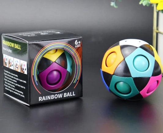 Colorful Decompression Soccer Ball - Vibrant Sensory Fidget Toy for Stress Relief and Cognitive Development