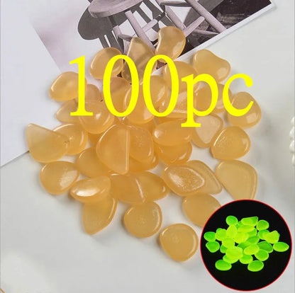 Qiming fluorescent luminous stones in mixed colours for aquarium and garden decoration