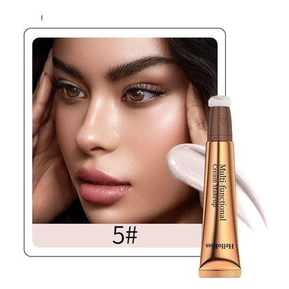 Highlight shading pen with 15ml liquid contour and 1.5cm sponge head applicator