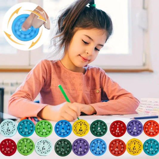 Vibrant Math Fidget Spinners for educational fun and stress relief