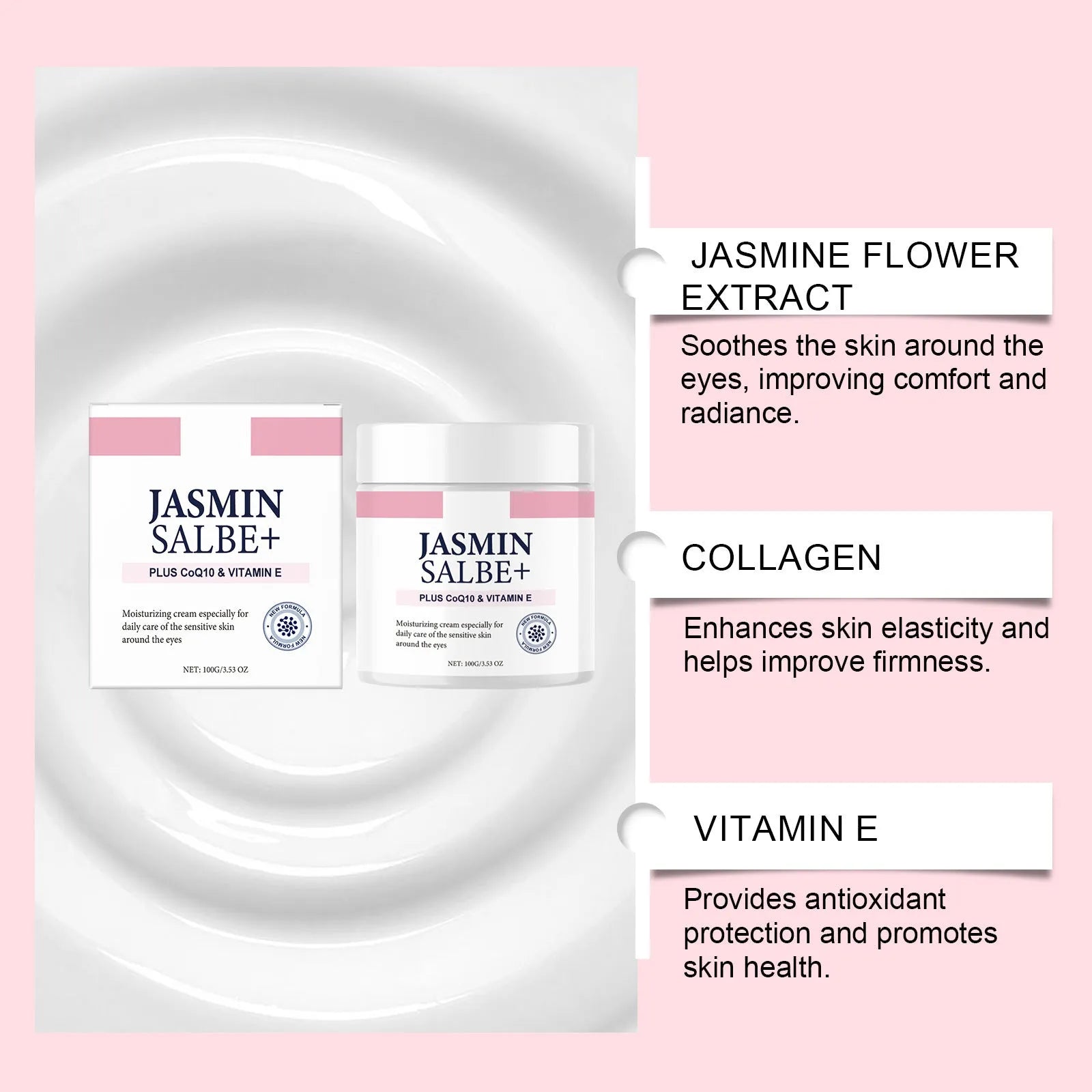 Collagen Light Wrinkle Eye Cream 100g pot skincare product