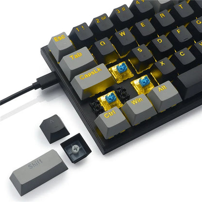 Z11 aluminium alloy mechanical keyboard key caps in Black Gray Green and Gray Black Red colour options