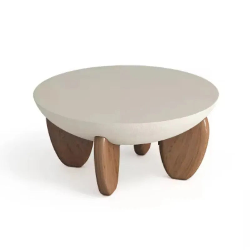 White solid wood coffee table with adjustable height mechanism and integrated storage compartment in living room setting