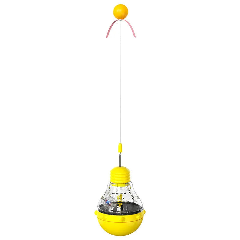 Plastic pet toy range with leaky bear dog toy, bulb tumbler cat toy, and sound teether ball in multiple colours