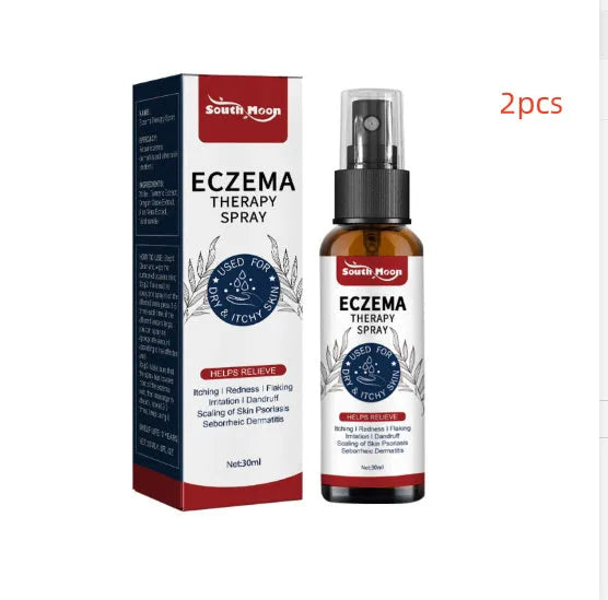 30ml skin itching repair moss care spray bottle with Kraft packaging for universal skin type application