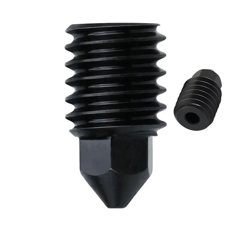 Bambu Lab A1 Mini 3D printer hot end assembly kit with hardened steel nozzles and black silicone sleeve