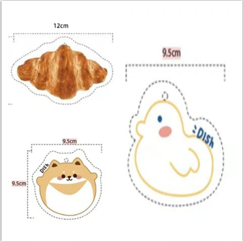 Bamboo fibre cartoon dish towel with high water absorption and cheerful designs