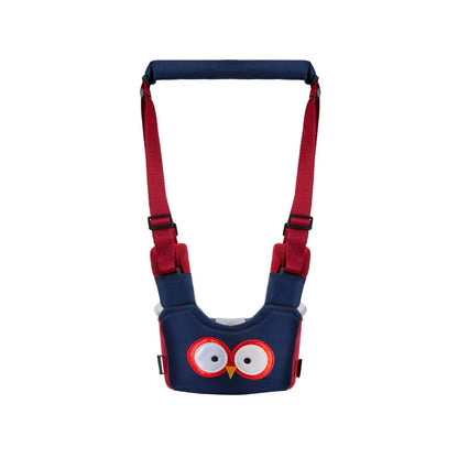 Hands-free baby walking assistant with adjustable lift and pull features for supporting your little one's first steps