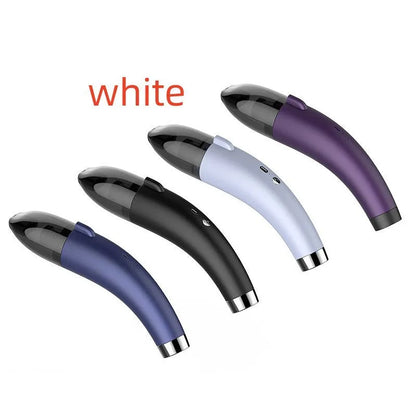 Handheld wireless car vacuum cleaner in black with USB charging cable