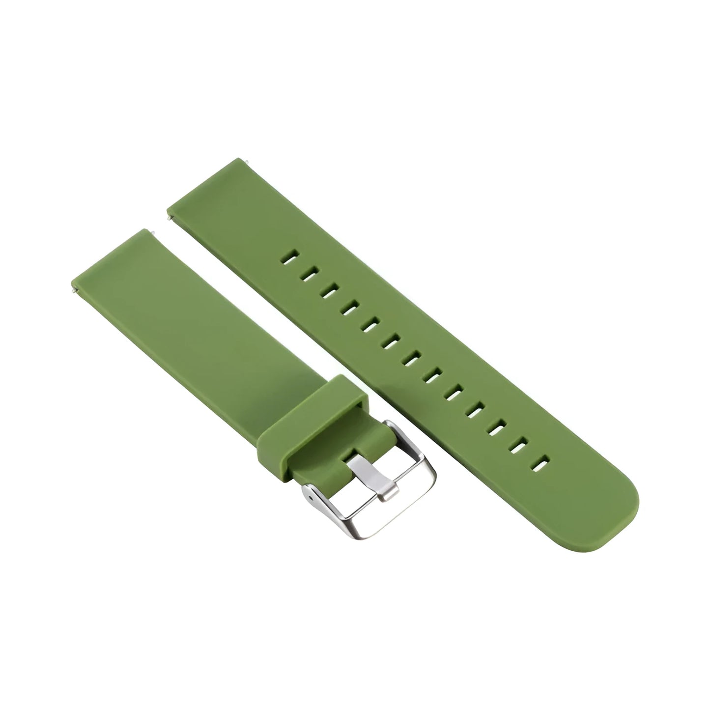 Solid colour silicone replacement strap for Jiaming Forerunner 245 sports watch in seven colour options