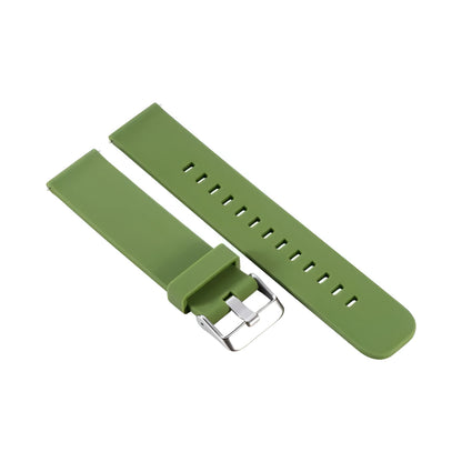 Solid colour silicone replacement strap for Jiaming Forerunner 245 sports watch in seven colour options