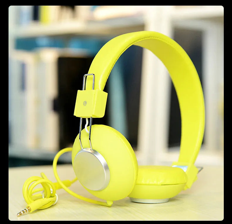 Wired over-ear sports headphones with a microphone, shown in multiple colour options on a white background.