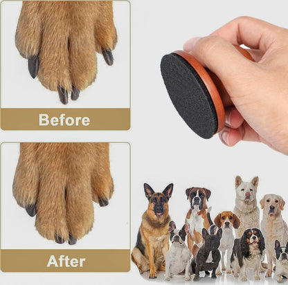 Wooden dog claw grinding board with removable nail file surface in four style options for home pet grooming
