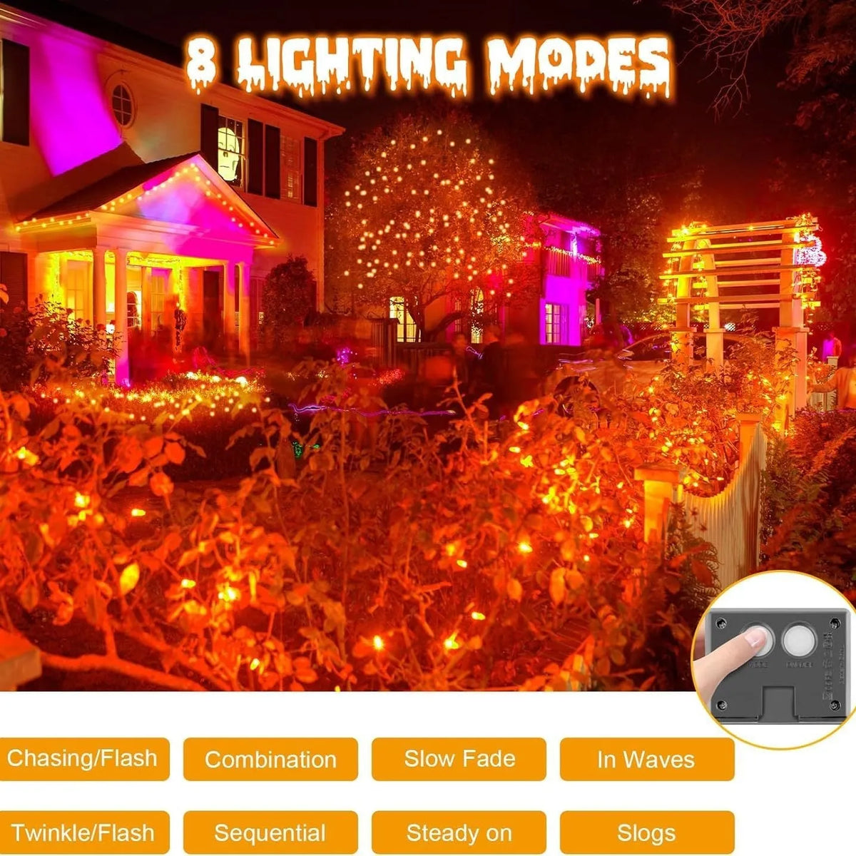 Waterproof solar Christmas courtyard lamp in purple or orange with cartoon modelling for holiday decoration