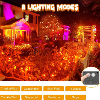 Waterproof solar Christmas courtyard lamp in purple or orange with cartoon modelling for holiday decoration
