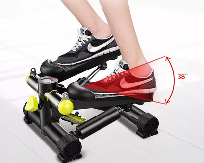 Golden hydraulic mini stepper for home fitness with silent operation