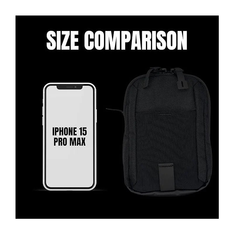 Fitness Pannier Bag Portable Magnetic Suction Simple Oxford Cloth Black Neutral Breathable Indoor Sports Hanging Bag for Gym and Home Workouts