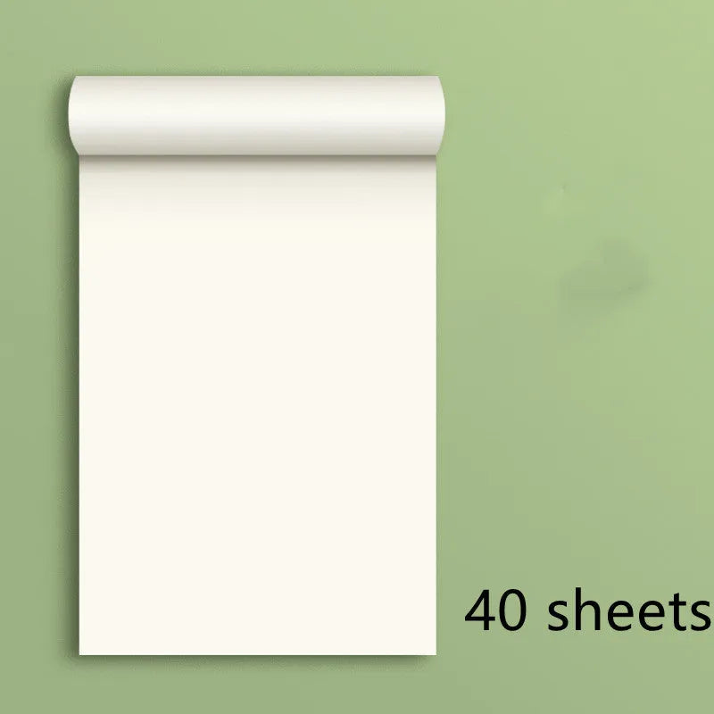 A5 calculus draft notebook with cream-coloured eye protection paper in simple style