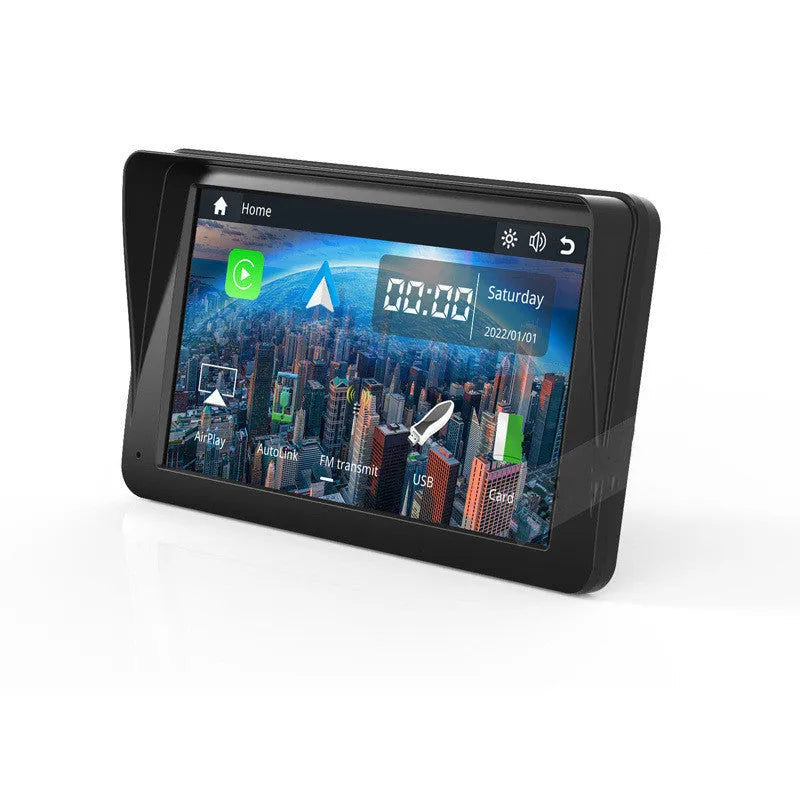 7-inch IPS car smart screen with wireless CarPlay and Android Auto on retractable bracket