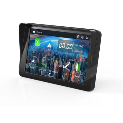 7-inch IPS car smart screen with wireless CarPlay and Android Auto on retractable bracket