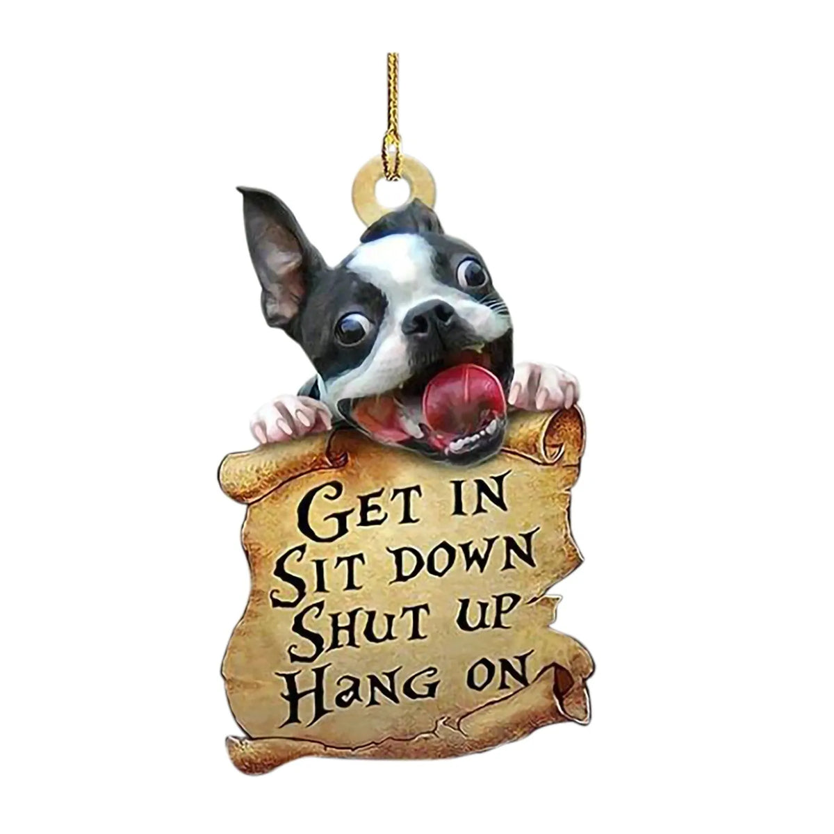 Acrylic dog pendant cartoon simulated animal 8x10cm car key backpack accessory A07 A010