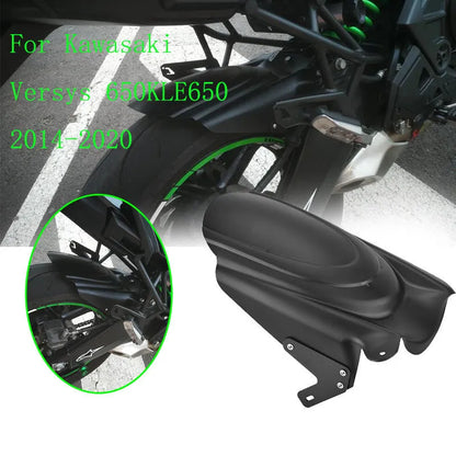 Black motorcycle middle rear mudguard for Kawasaki VERSYS650 KLE650 modified rear fender