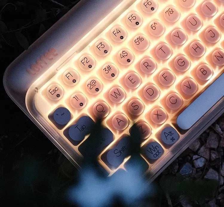 Enjoy Keyboard Wireless Mechanical Keyboard 84 Keys with Mouse Calculator Light ...