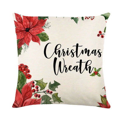 Cozy snowflake throw pillow covers with vibrant holiday designs in multiple color options