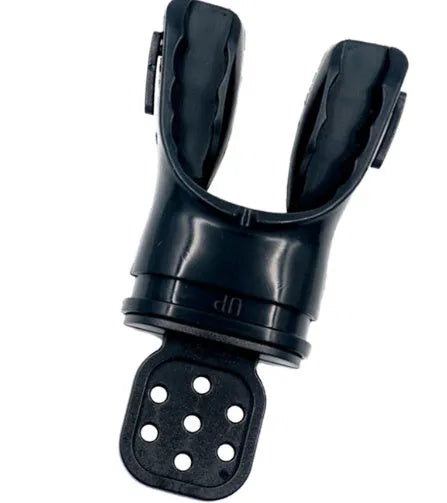 Plastic free edible silicone diving mouthpiece in 110mm length showing colour options