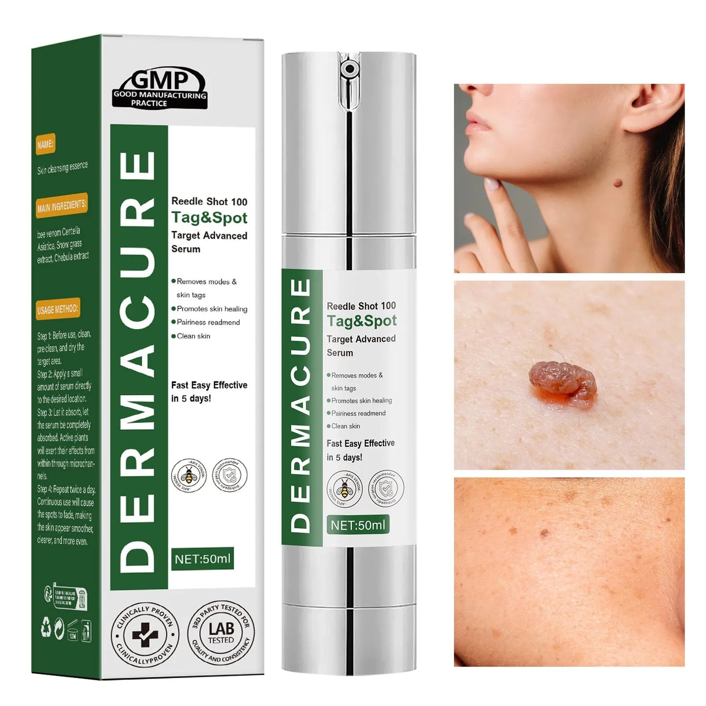 Non-standard gentle skin care solution 50ml bottle for facial cleaning