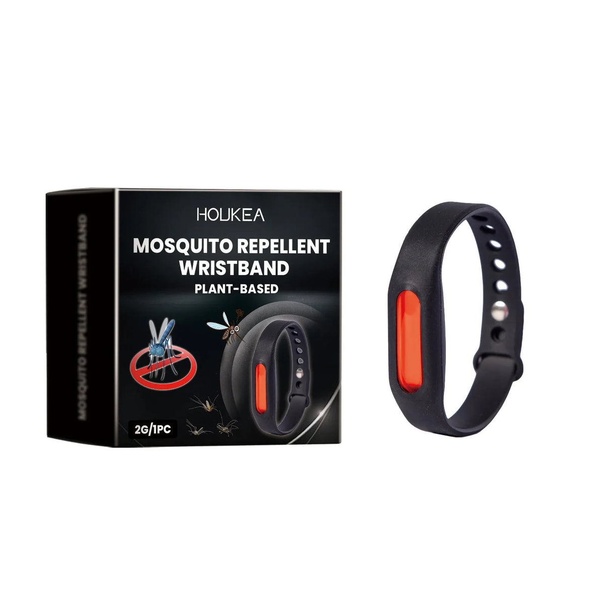 Portable silicone body guard bracelet, single piece, outdoor wristband for makeup and beauty tool use