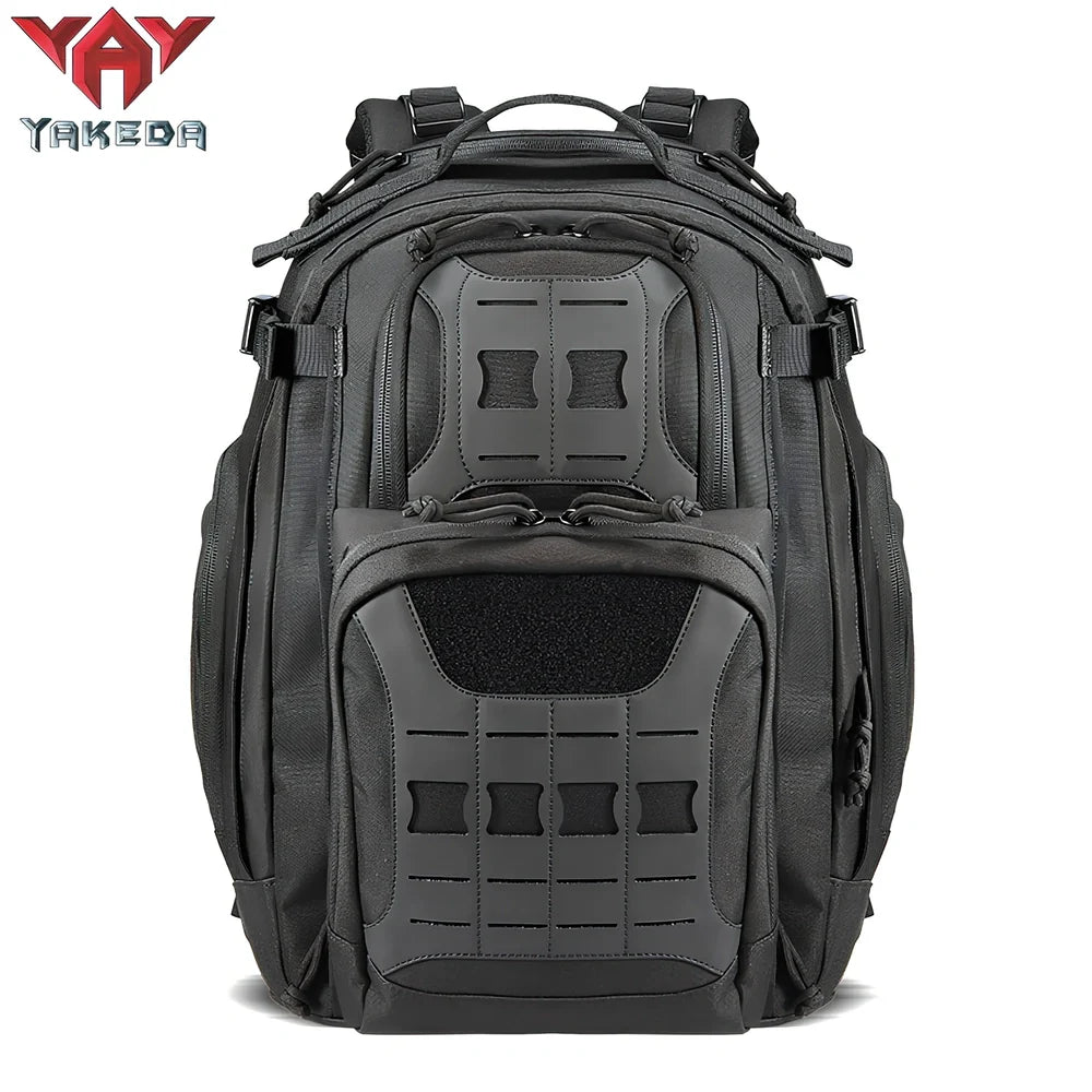 45L camouflage tactical backpack with multiple compartments for mountain climbing gear