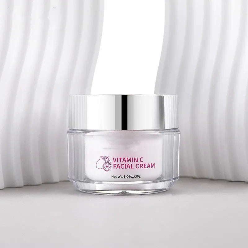 Vitamin C Face Cream 30g jar with dimensions 6cm by 6cm by 5.2cm