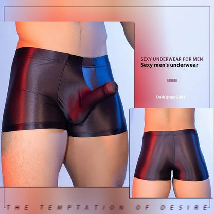 Men's red seamless boxer shorts with a mid-waist design and no visible interior stitching.