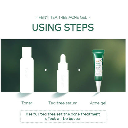 20g moisturising skincare container with acne medicine and tea tree oil formula