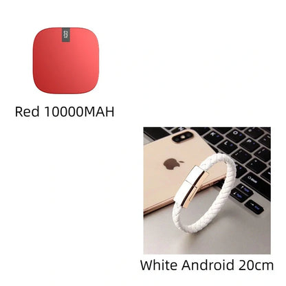 10000mAh mini power bank with digital display showing battery percentage