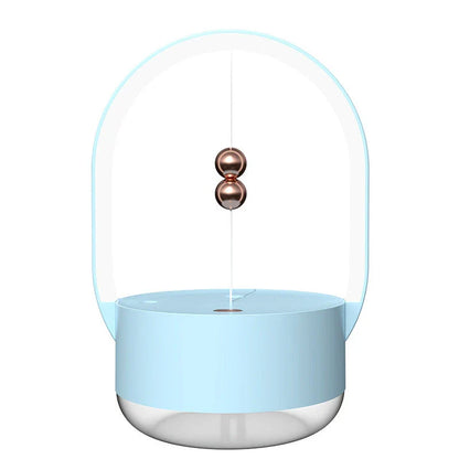 Compact portable USB powered humidifier with mood lighting for home and office use