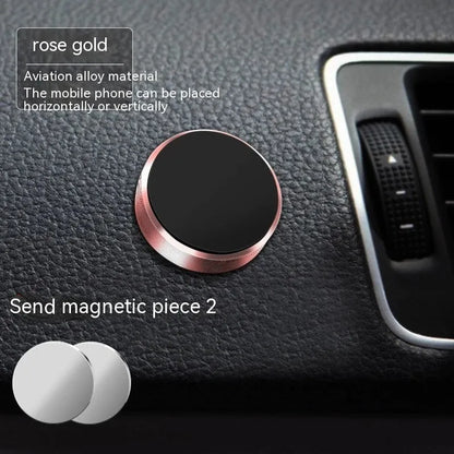 Zinc alloy dot magnetic car phone holder mounted on a car air vent.