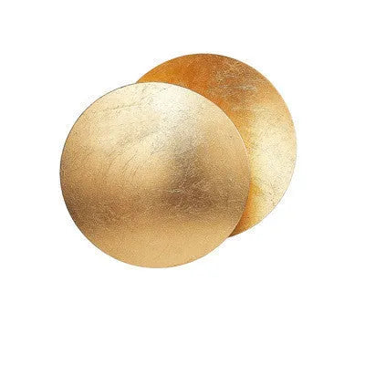 Round solar eclipse design wall lamp with iron shade in a choice of six colour finishes.