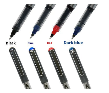 Pack of 12 water-based quick-drying signature pens with 0.5mm tips in assorted ink colours.
