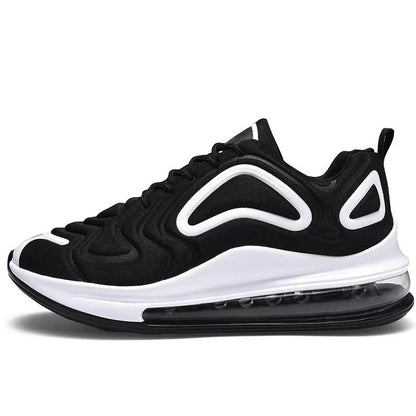 Stylish cushioned sneakers for men, featuring breathable mesh uppers, cushioned soles, and lace-up closure for a secure fit.