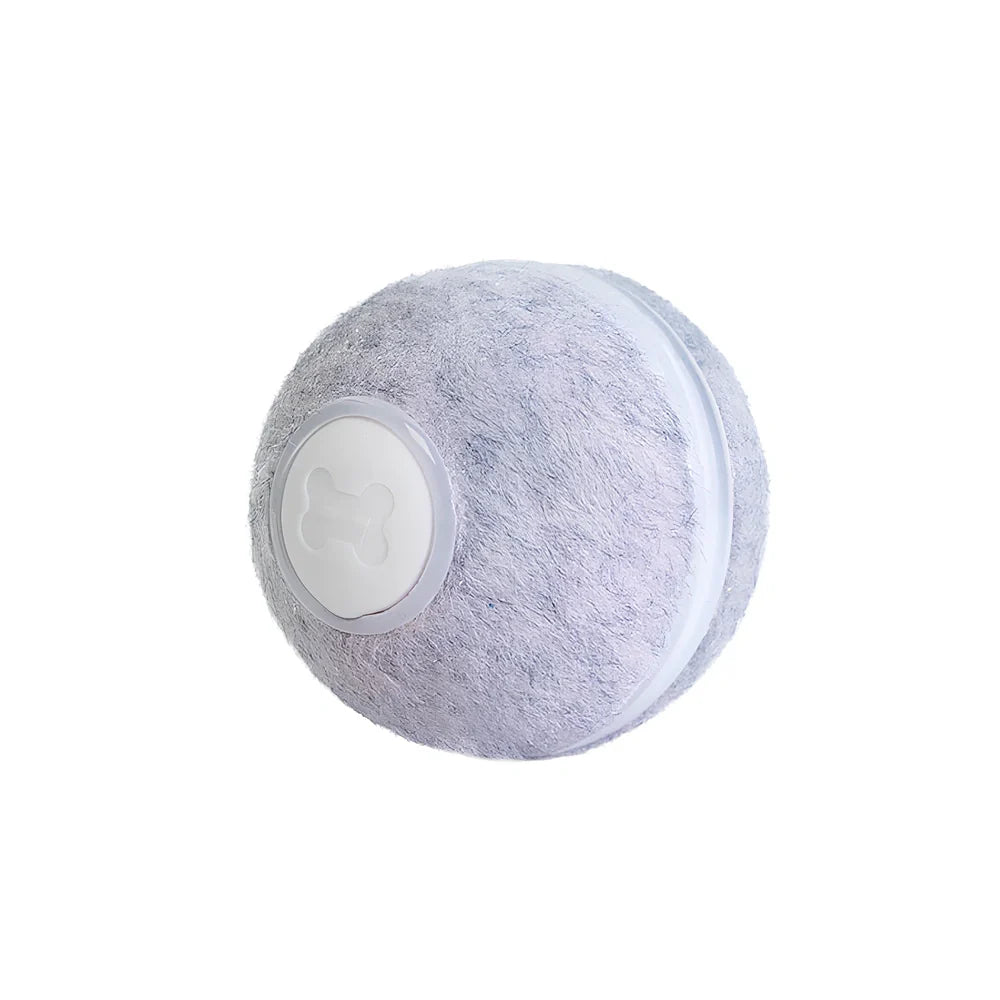 Interactive silicone cat ball with USB charger for indoor feline play and exercise