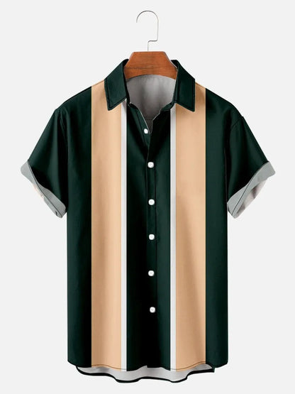 Men's slim fit short sleeve shirt with 3D floral pattern in multiple colour options