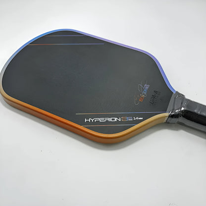 Aurora Multicolor Hyperion 3s pickleball racket with carbon fibre frame and honeycomb core construction